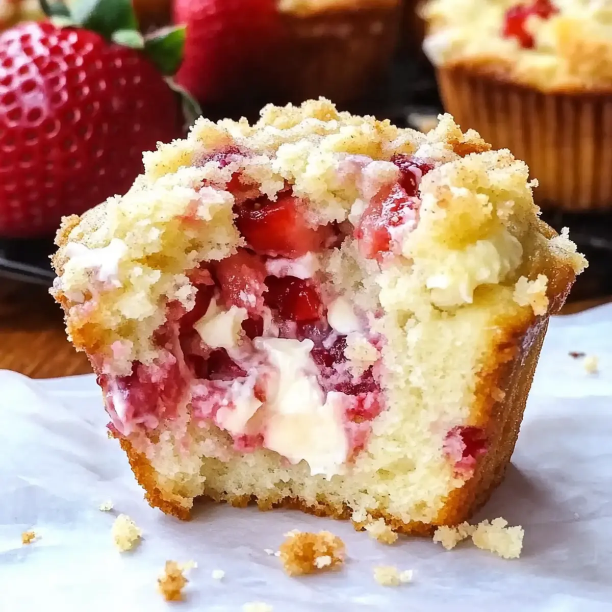Strawberry Cream Cheese Muffins