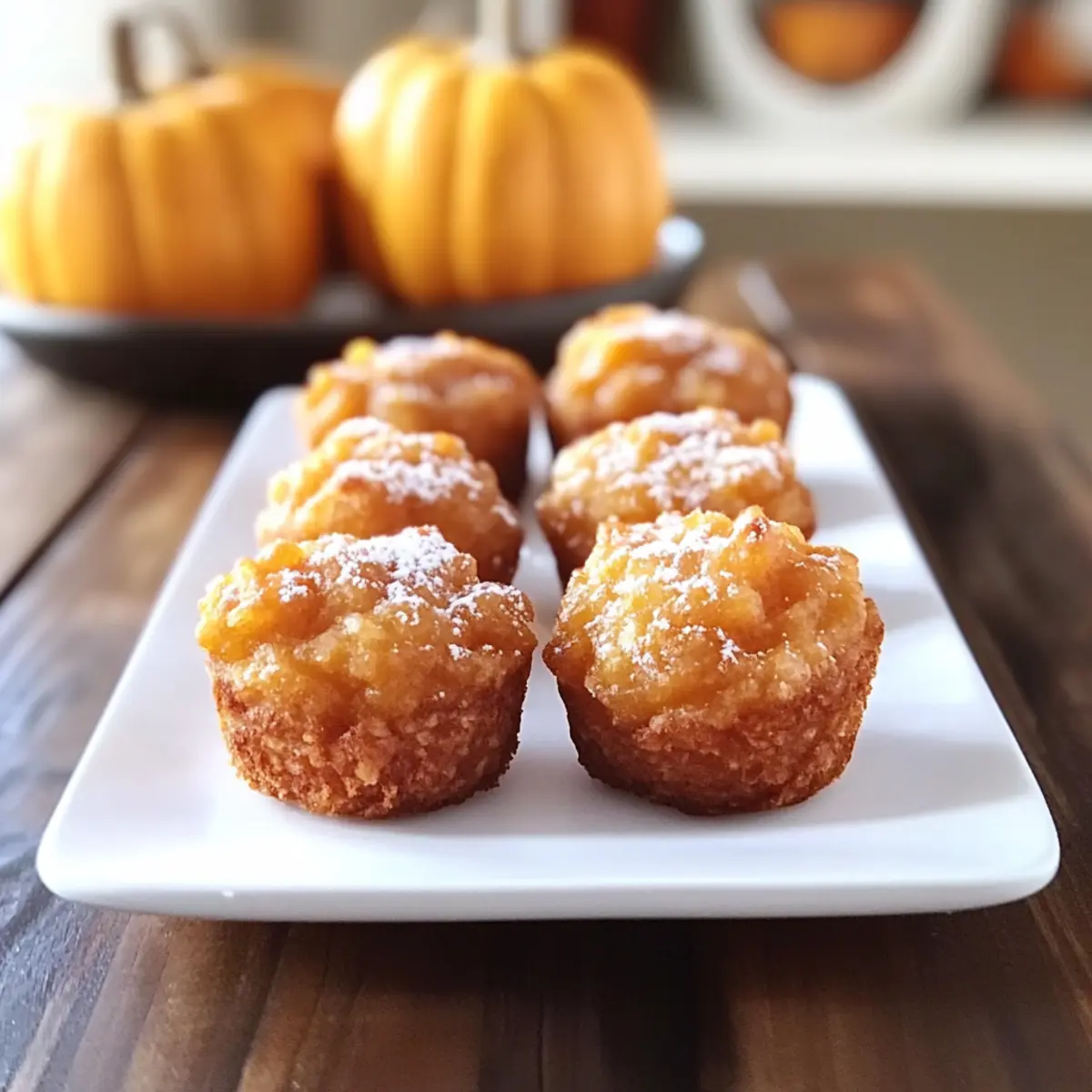 Baked Pumpkin Fritter Bites