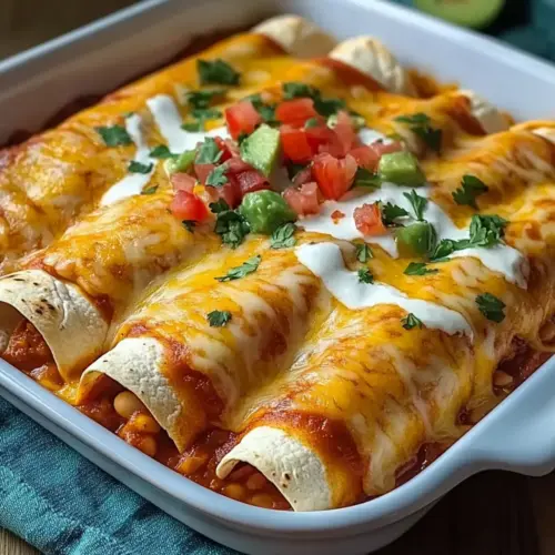 Bean and Cheese Enchiladas –