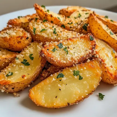 Baked Garlic Parmesan Potato Wedges