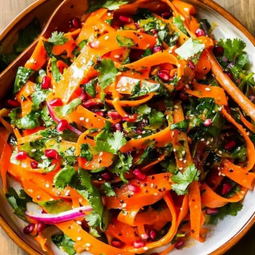 Carrot Salad with Citrus Miso-Ginger Dressing