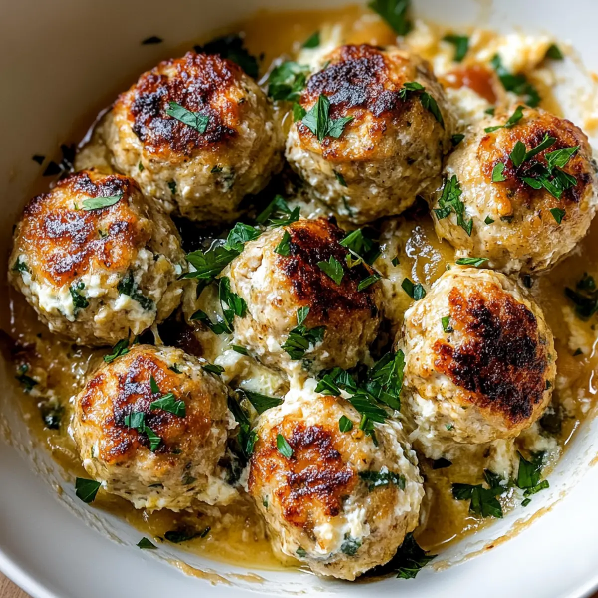 Baked Chicken Ricotta Meatballs