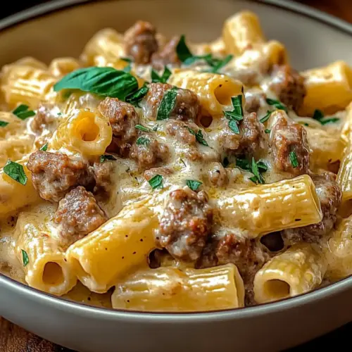 Creamy Italian Sausage Rigatoni