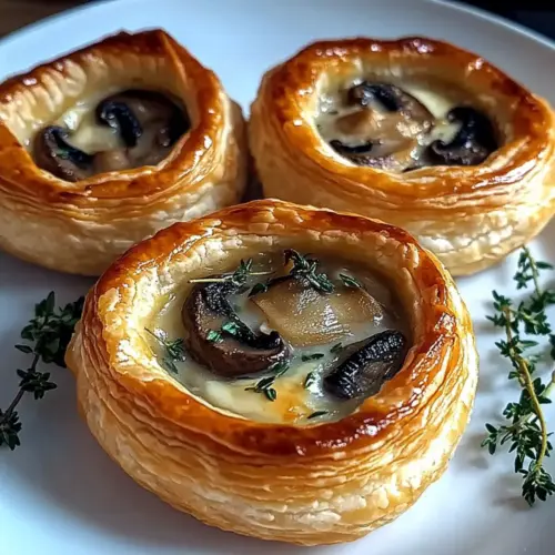 Mini Mushroom and Gruyère Pot Pies