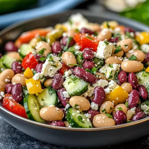 Zesty Bean Salad with Feta