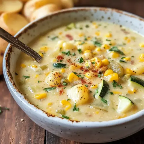 Summer Corn and Zucchini Chowder