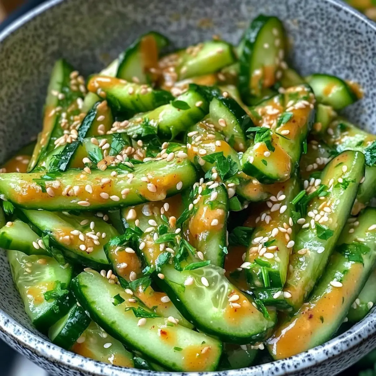 Cucumber and Peanut Butter Salad Recipe