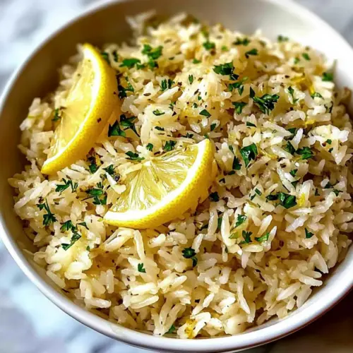 Lemon Herb Pilaf with Fresh Parsley and Garlic