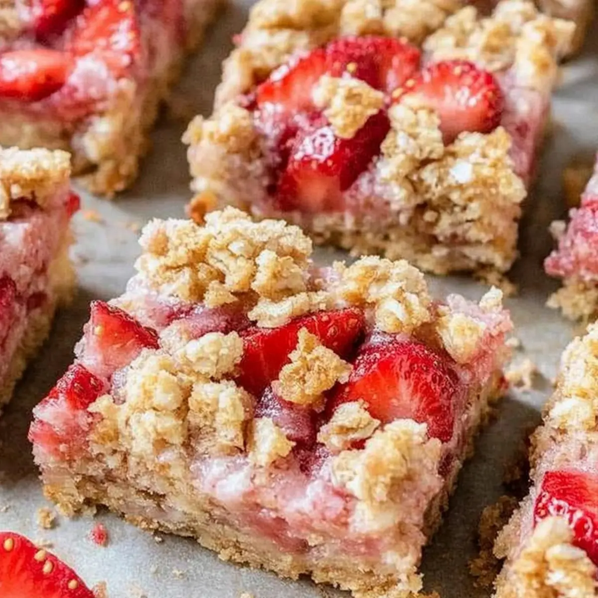 Strawberry Oatmeal Bars