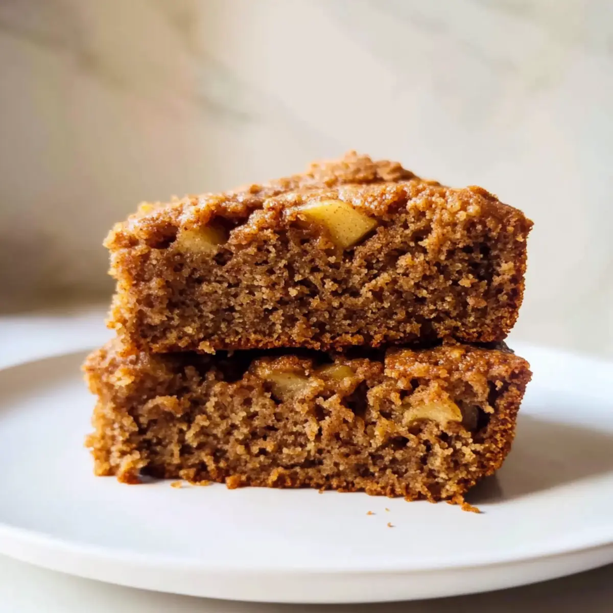 Healthy Breakfast Oatmeal Apple Cake