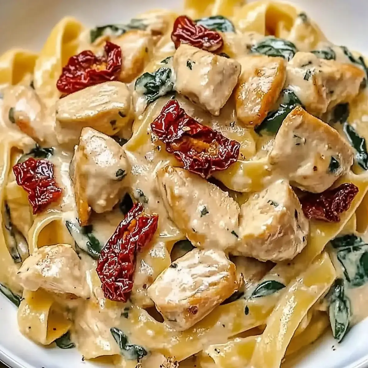 Ultra Creamy Tuscan Chicken Pasta