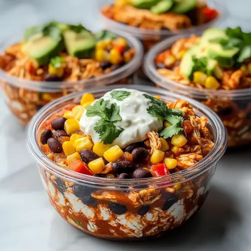 Chicken Cottage Cheese Enchilada Bowls