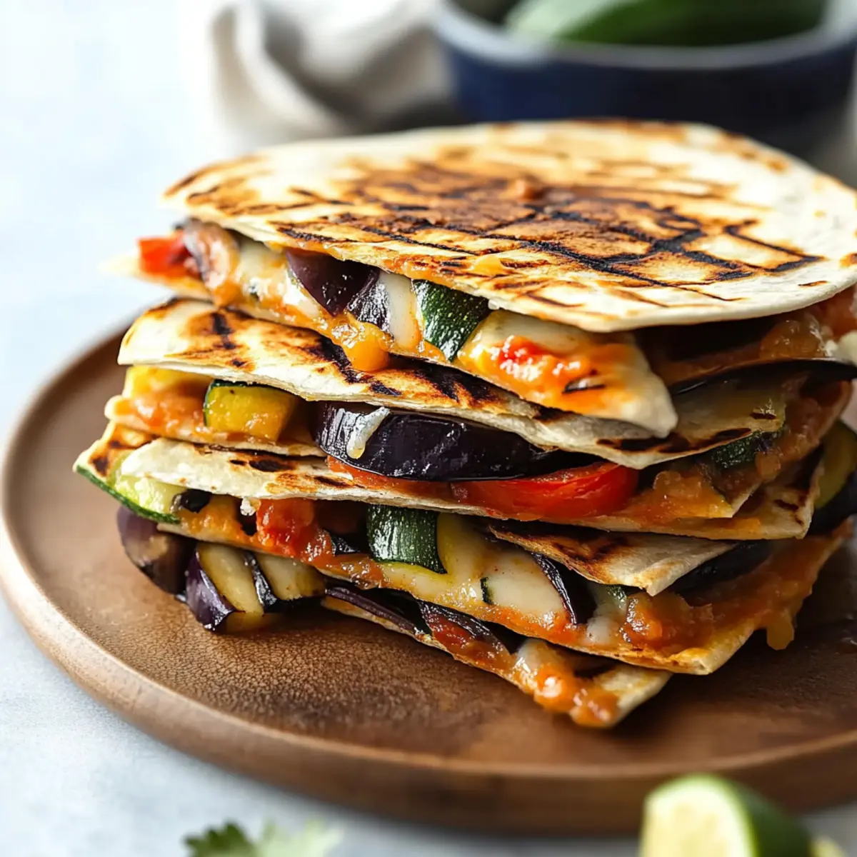 Grilled Vegetable Vegan Quesadillas
