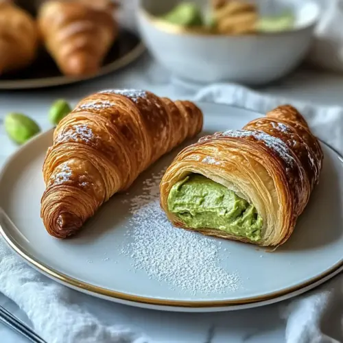 istachio Cream Croissants