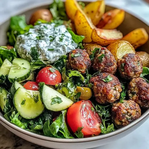 Greek Meatball Bowl Recipe