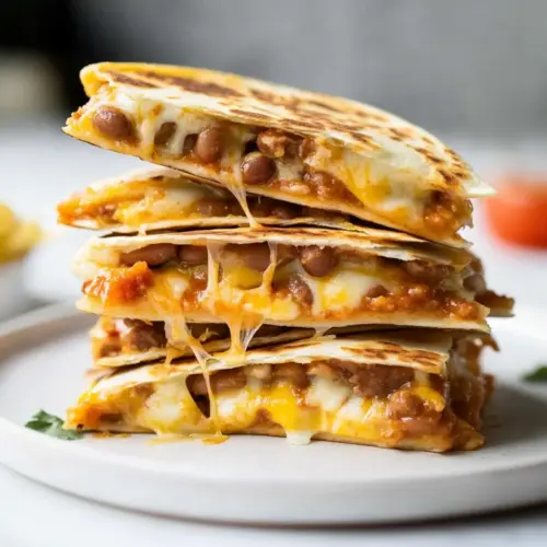 Refried Bean Quesadillas