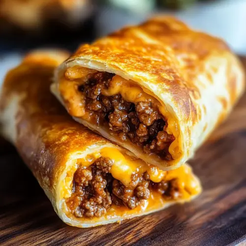 Beef and Cheese Chimichangas Recipe