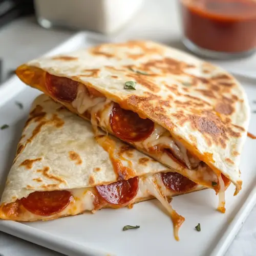 Pepperoni Pizza Quesadilla