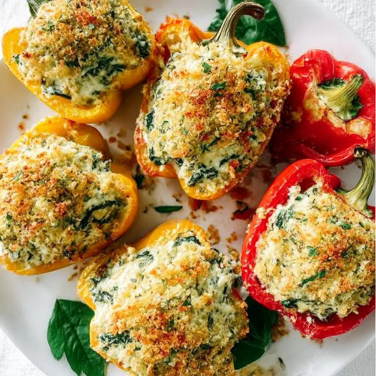 Tuscan Ricotta Stuffed Peppers