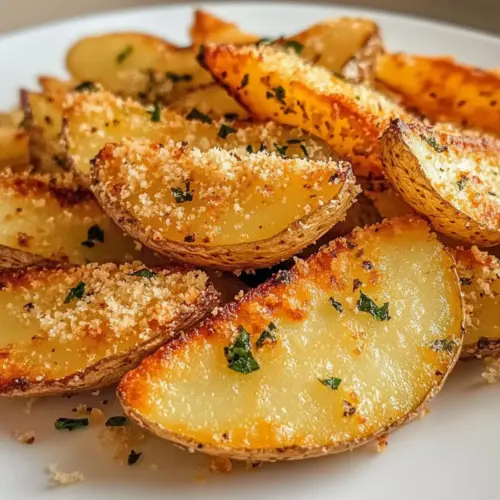 Baked Garlic Parmesan Potato Wedges