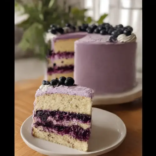 Blueberry Chiffon Cake