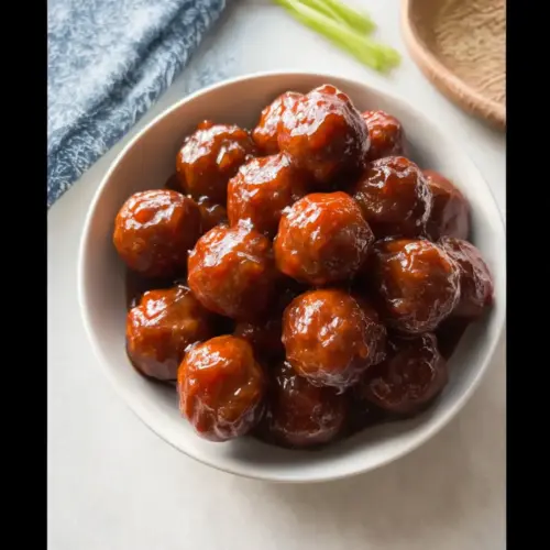 Crockpot BBQ Meatballs