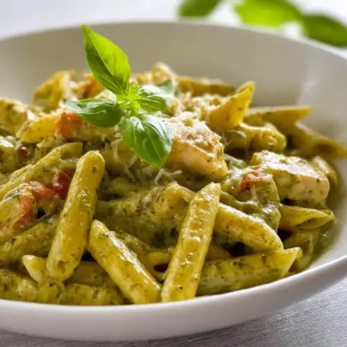 Creamy Chicken Pesto Pasta