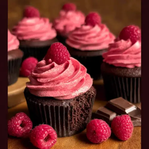 Chocolate Raspberry Cupcakes