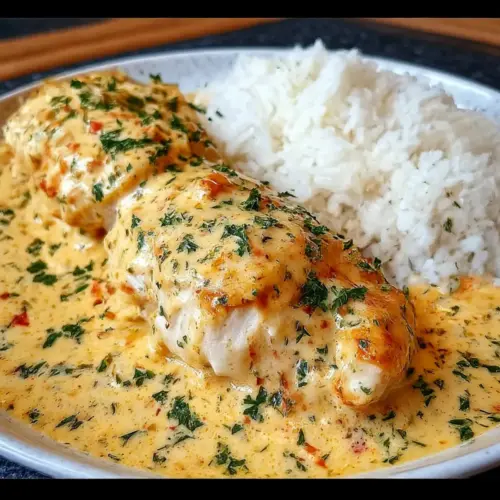 Creamy Smothered Chicken and Rice