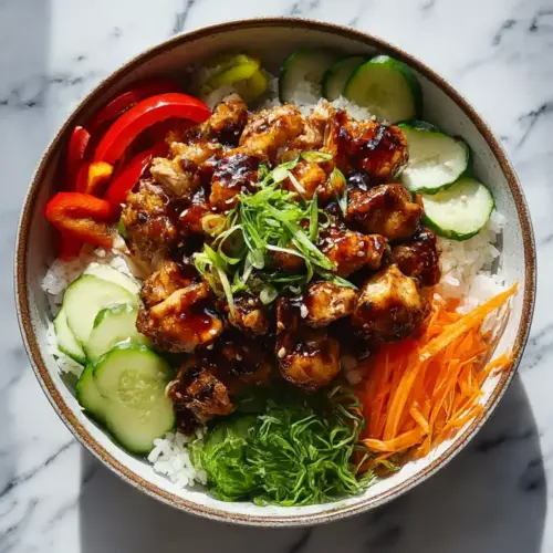 Korean BBQ Chicken Bowls