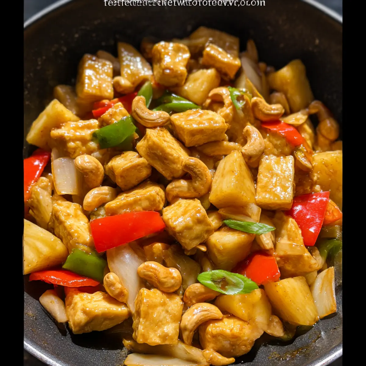 Pineapple Cashew Tofu Stir-Fry