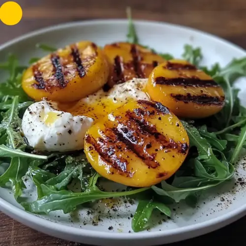 Grilled Peach Burrata Salad
