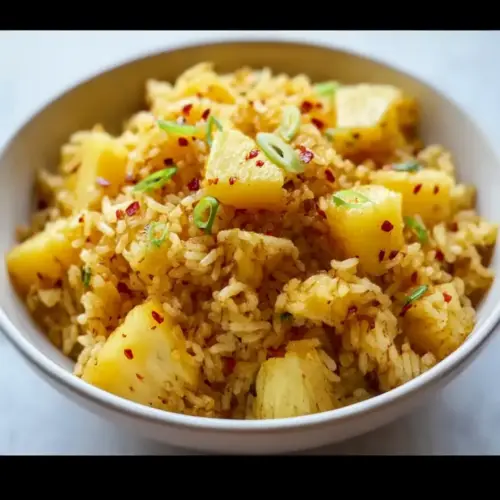 Tropical Pineapple Rice with Coconut & Spicy Ginger