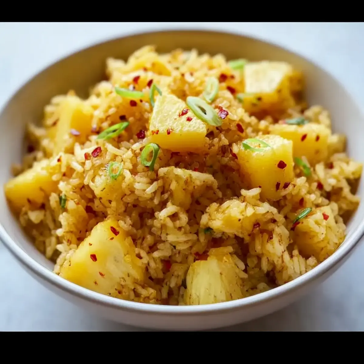 Tropical Pineapple Rice with Coconut & Spicy Ginger